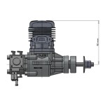 DLE20CC flugzeugmodell benzinmotor zweitakt ein-zylinder seitenauspuff luftgekühlt handstarten VTOL feste flügel DIY